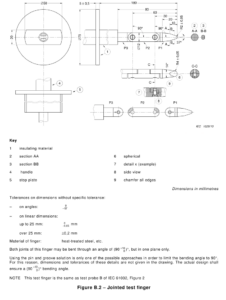 IEC61010-2-040:2005 Figure B.2 – Jointed Test Finger