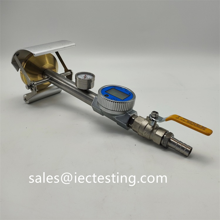 IPX3 IPX4 Hand-held Spray Nozzle With Digital Flow meter IEC 60529 Figure 5