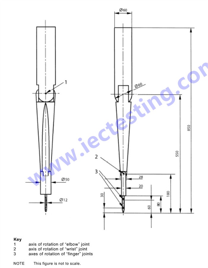 EN 13683-2003 Figure 5 Adult Arm Probe EN 50636-2-100 Figure 2 SC-50636F2