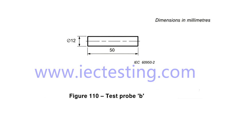 IEC 60745-2-5:2010 Figure 110 Test Probe ‘b’