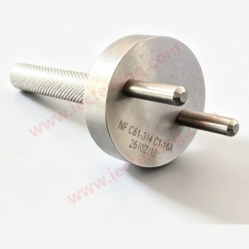 NF C61-314 C1 16A – 16A Gauge for checking impossibility of single-pole insertion of plugs (SC-NFC1-16A, product photo 2)