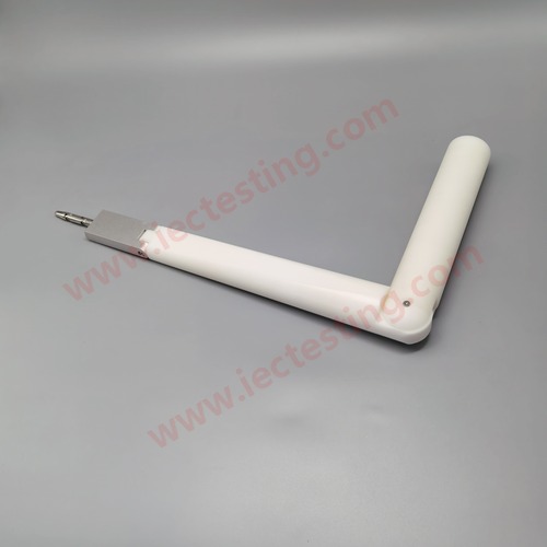 Adult arm test probe bent at 90 degrees