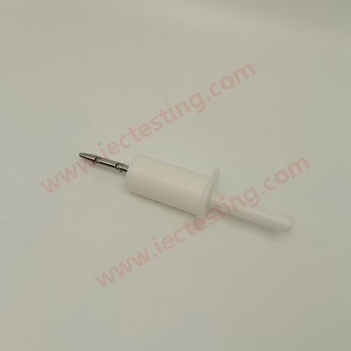 Rigid test finger probe 11 with insulating stop baffle and nylon handle SC-0211