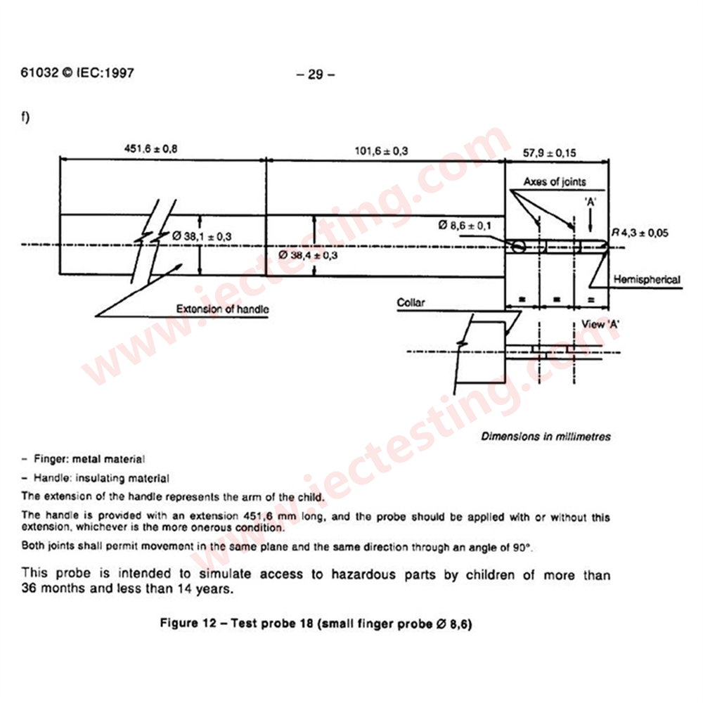 SC-F1218 standard drawing