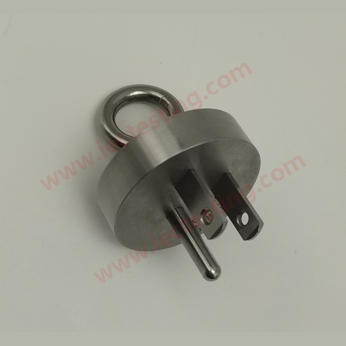 TIS 166-2549 Figure A.9 gauge for maximum withdrawal force, flat-round pin socket-outlet