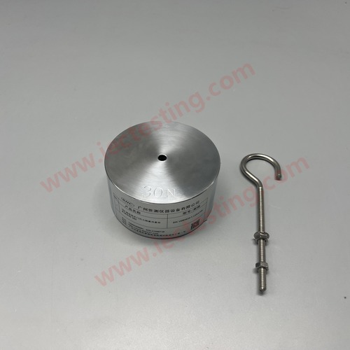 Lehre 19a gauge with 30N weight and hook, another view