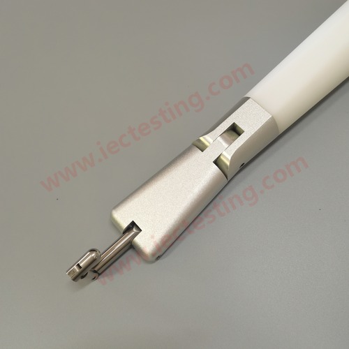 Young adult arm test probe — elbow joint and tip detail